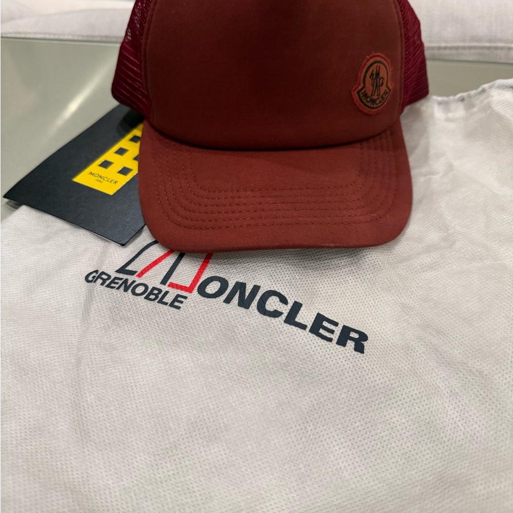 BNWT Moncler 1952 Red Trucker Hat